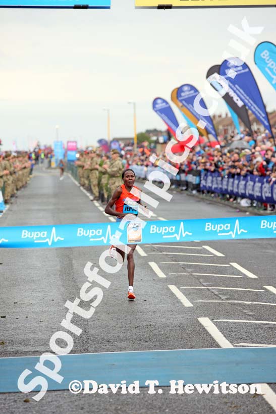 Priscah Jeptoo wins the BUPA Great North Run.